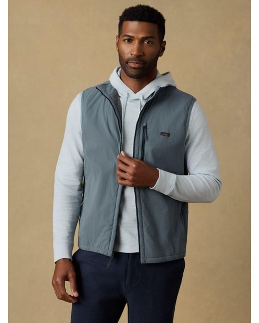 Faherty Brand Black Shorelite Zephyr Vest for men