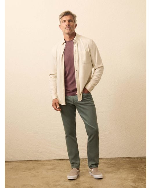 Faherty Brand Natural Coastline Knit Shirt for men