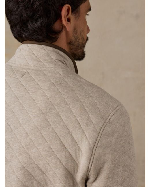 Faherty Brand Natural Epic Quilted Fleece Pullover for men