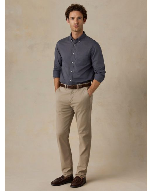 Faherty Brand Gray Long-Sleeve Weightless Cotton Shirt for men