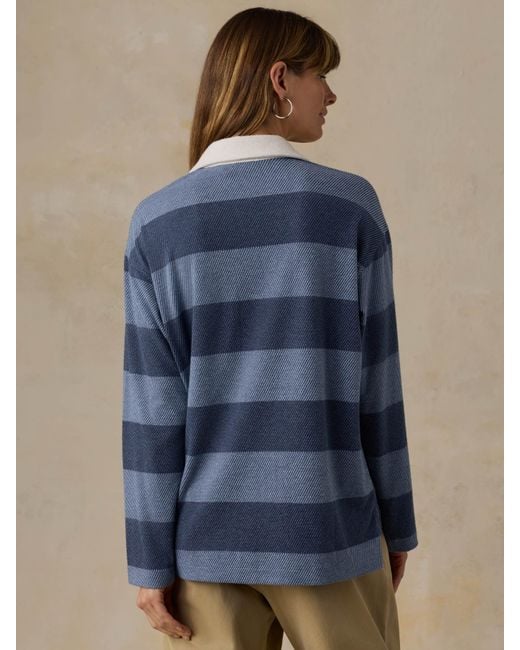Faherty Brand Blue Legend&Trade; Sweater Rugby Popover