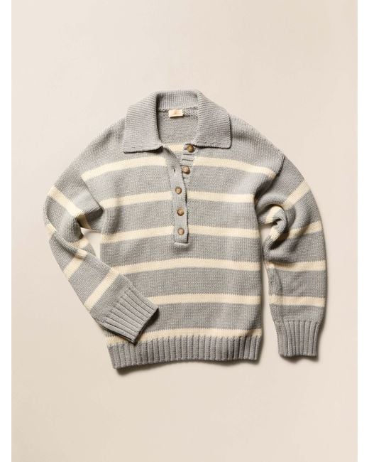 Faherty Brand Natural Sunwashed Cotton Polo Sweater
