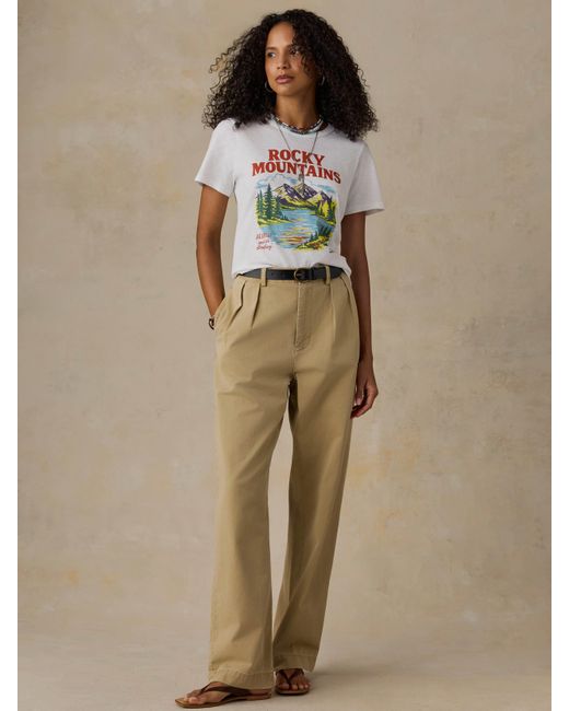 Faherty Brand Blue X Parks Project Rocky Mountains Sunwashed Regenerative T-Shirt