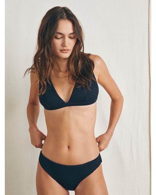 Faherty Brand Blue Rimini Bikini Bottom