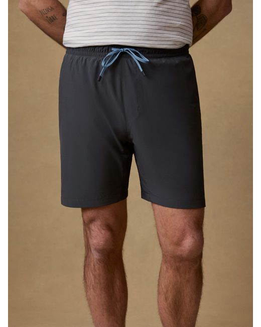 Faherty Brand Black Shorelite Trunk (7" for men