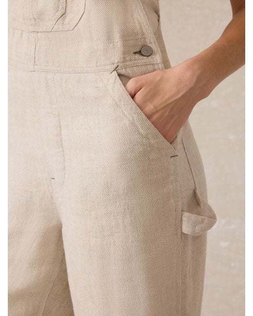 Faherty Brand Natural Twill Linen Overall