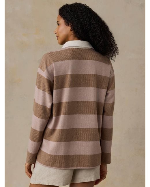 Faherty Brand Brown Legend&Trade; Sweater Rugby Popover