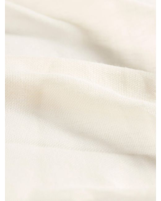 Faherty Brand White Signature Linen Wrap