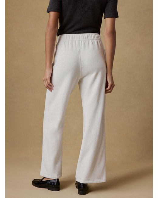 Faherty Brand Natural High Standard Fleece Wide Leg Sweatpant