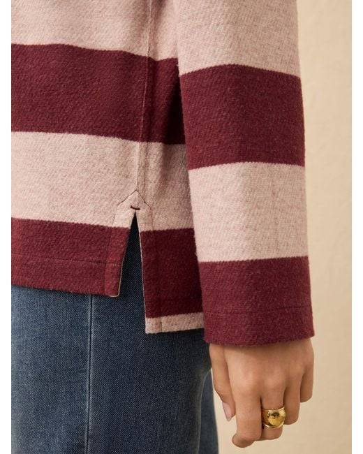 Faherty Brand Pink Legend&Trade; Sweater Rugby Popover