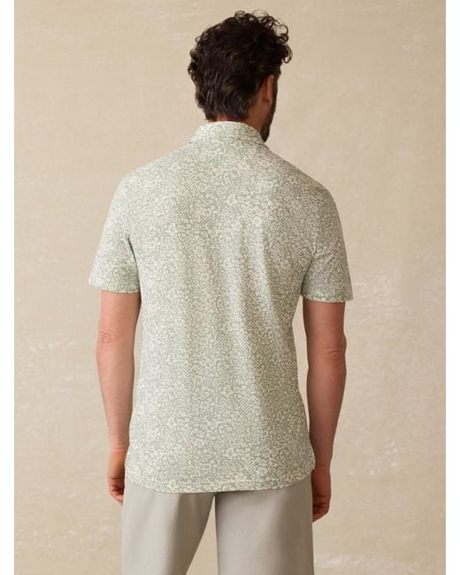 Faherty Brand Natural Short-Sleeve Movement&Trade; Pique Polo Shirt for men