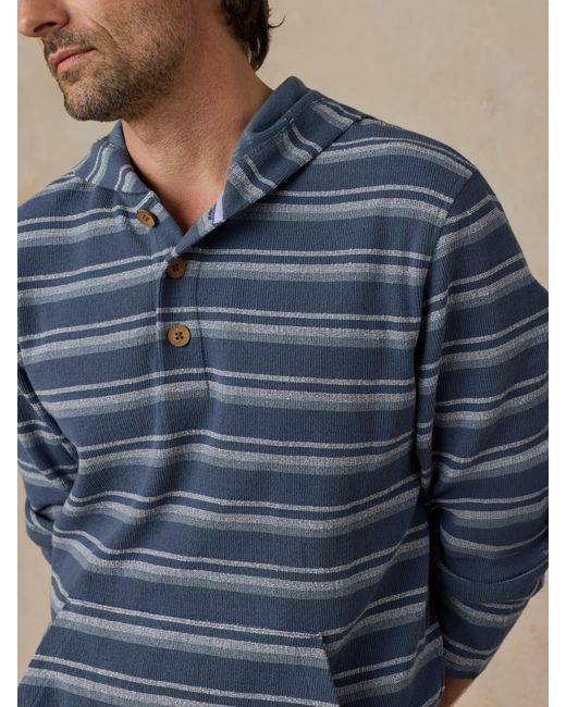 Faherty Brand Blue Oasis Hoodie for men