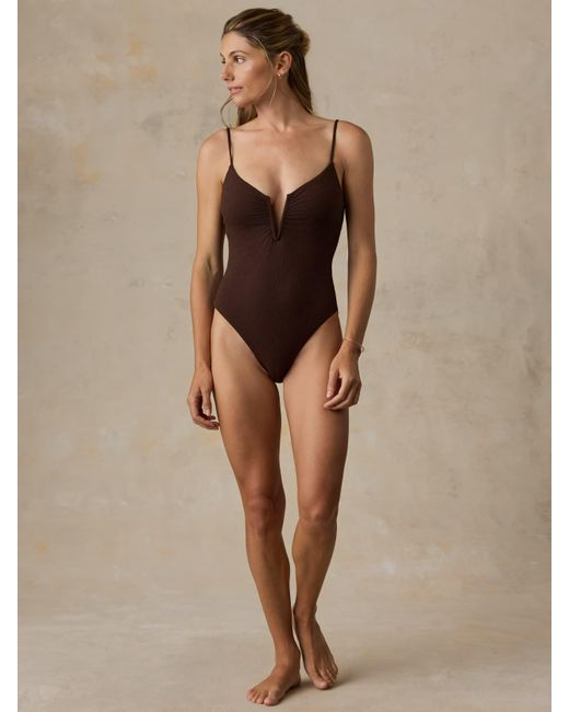 Faherty Brand Brown Riviera One Piece