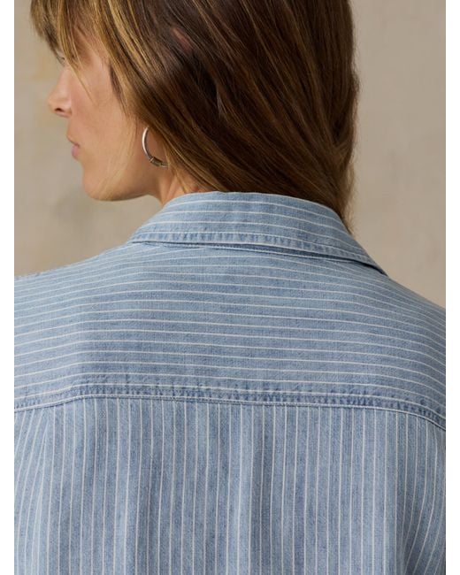 Faherty Brand Blue Tried & True Chambray Classic Shirt
