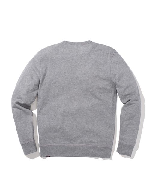 Faherty Brand Gray Nashville Long-sleeve Terry Crewneck T-shirt for men