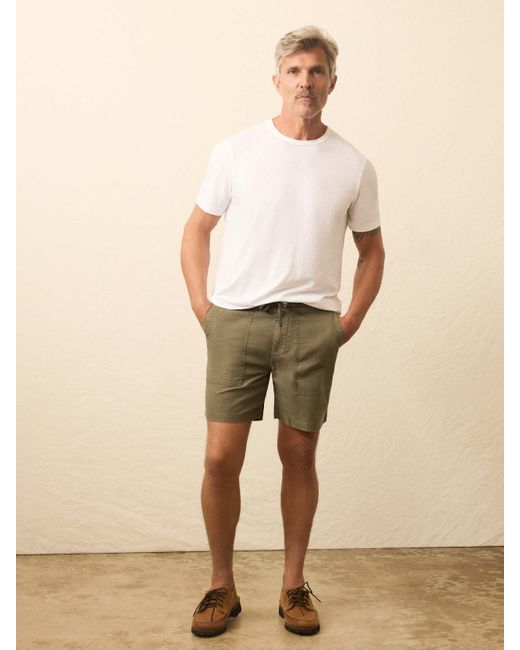 Faherty Brand Natural Dune Utility Short for men