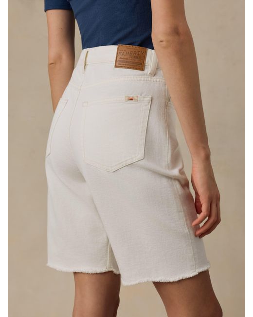 Faherty Brand Black Boyfriend Denim Short