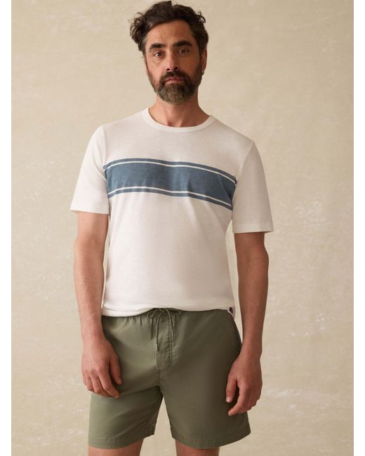 Faherty Brand Green Essential Drawstring Short for men