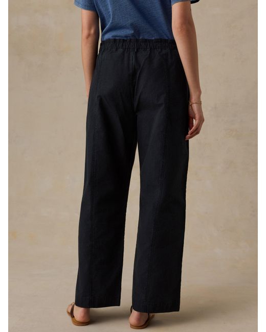 Faherty Brand Blue Cotton Twill Drawstring Pants
