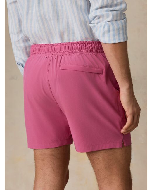 Faherty Brand Pink Shorelite Trunk (5" for men