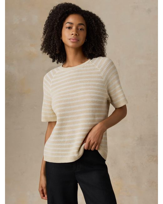 Faherty Brand Natural Miramar Linen T-Shirt