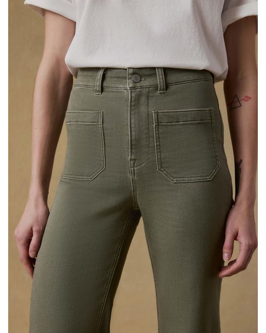Faherty Brand Natural Stretch Terry Patch Pocket Ankle Pants