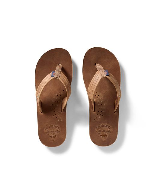 Reef Faherty X Draftsmen Flip Flop Shoes in Brown | Lyst UK
