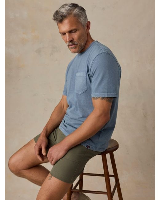 Faherty Brand Natural Dune Utility Short for men