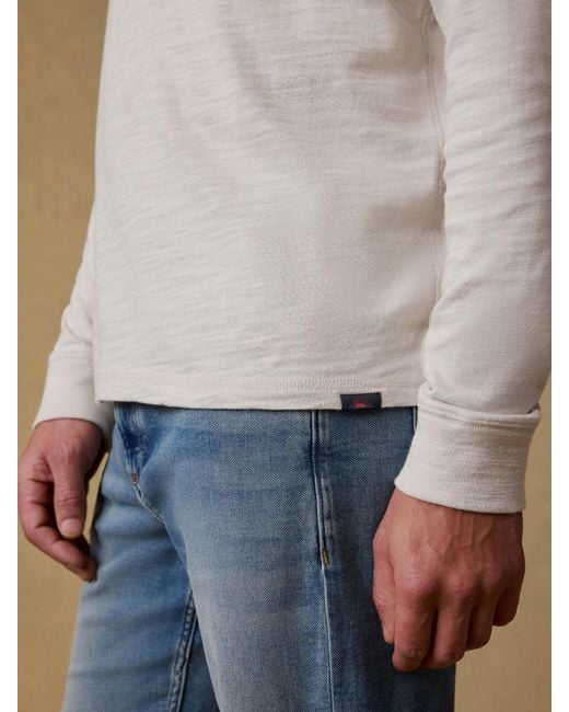 Faherty Brand Natural Sunwashed Organic Hoodie for men