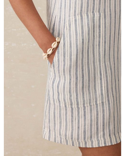 Faherty Brand White Azure Linen Dress