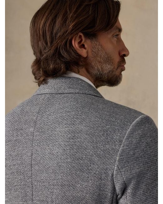 Faherty Brand Gray Inlet Knit Blazer for men