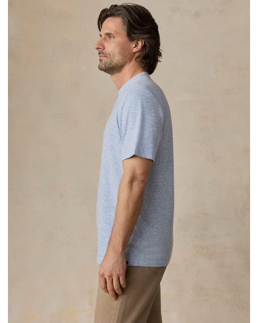 Faherty Brand Blue Short-Sleeve Breeze T-Shirt for men