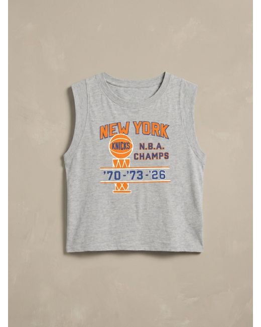 Faherty Brand Multicolor Ny Knicks Sunwashed Organic Muscle Tank