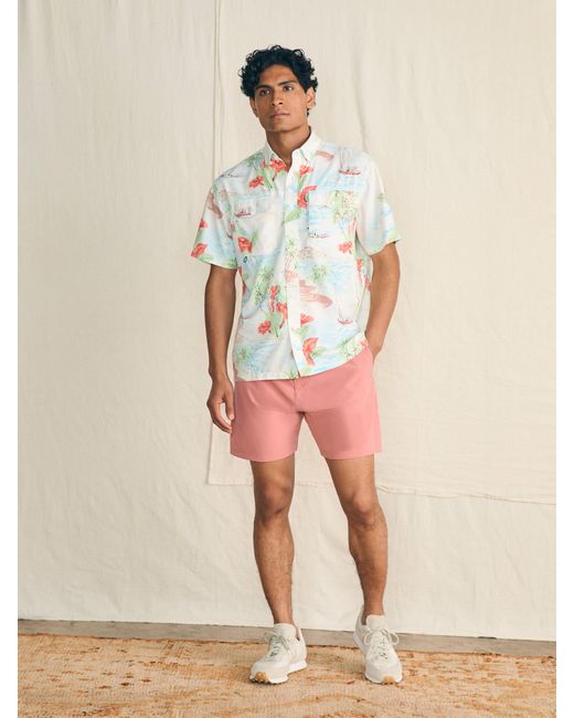 Faherty Brand Multicolor Shorelite Short-sleeve Tech Shirt for men