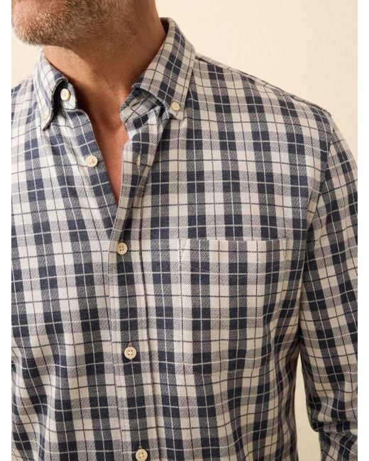 Faherty Brand Natural Coastline Knit Shirt for men