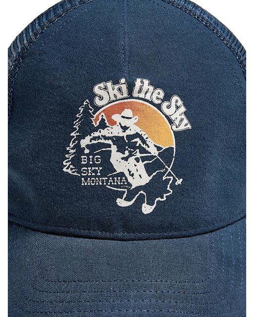 Faherty Brand Blue Big Sky Ski The Sky Hat