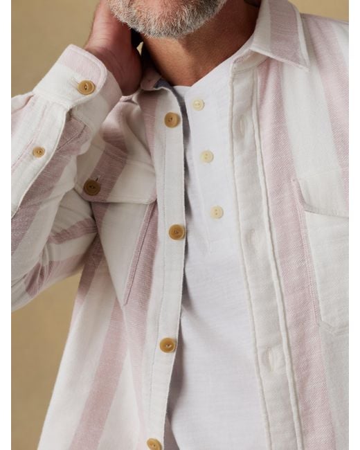 Faherty Brand Natural Belmar Workshirt for men
