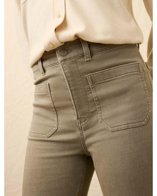 Faherty Brand Natural Stretch Terry Patch Pocket Ankle Pants