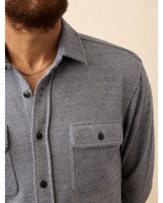 Faherty Brand Gray Legend&Trade; Sweater Shirt for men