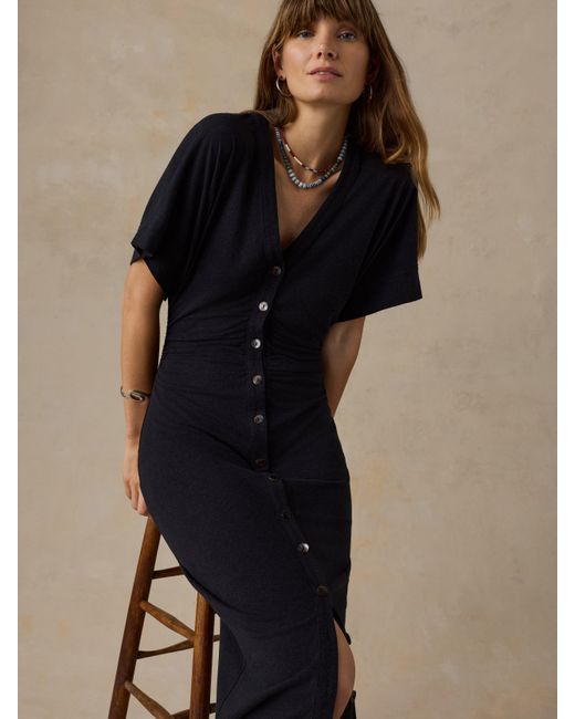 Faherty Brand Natural Cotton Hemp Maxi Dress