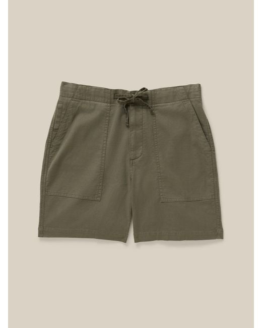 Faherty Brand Natural Dune Utility Short for men