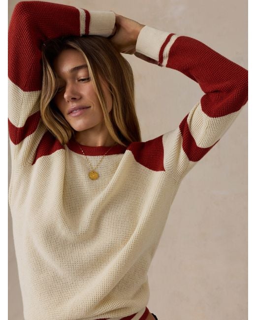 Faherty Brand Brown Throwback Crew Sweater