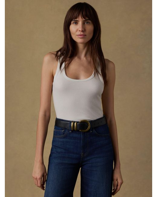 Faherty Brand Blue Featherweight Freestyle Tank