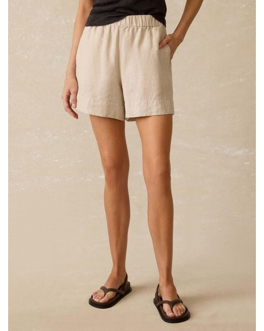 Faherty Brand Natural Laguna Linen Bayview Short