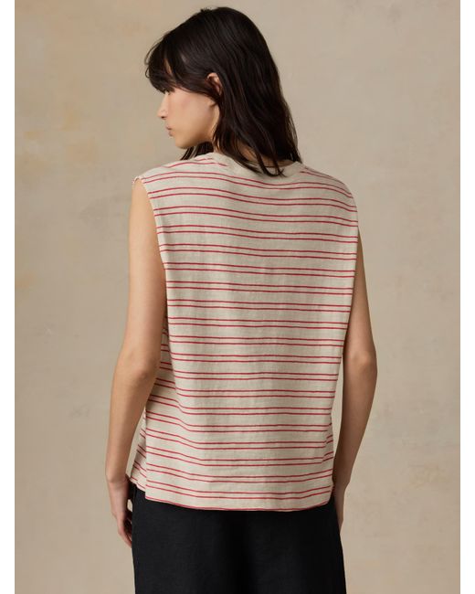 Faherty Brand Natural Sunwashed Organic Muscle Tank
