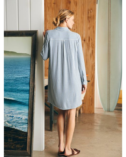 Faherty Brand Blue Legendtm Sweater Dress