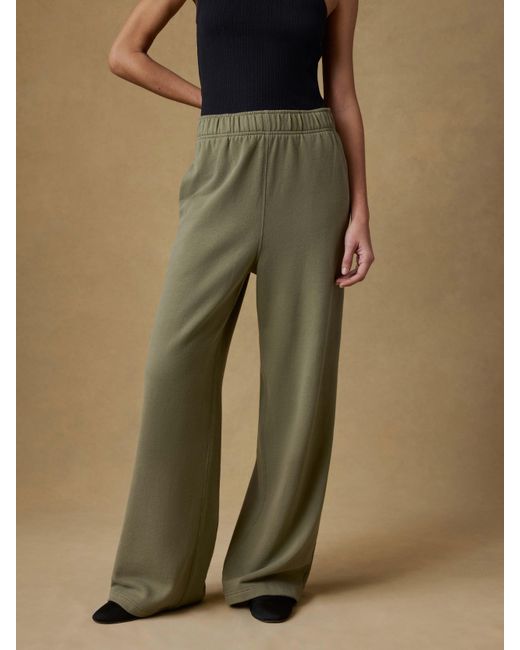 Faherty Brand Natural High Standard Fleece Wide Leg Sweatpant