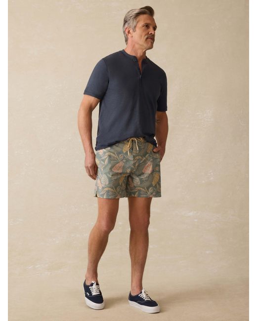 Faherty Brand Natural Biarritz Boardshort for men