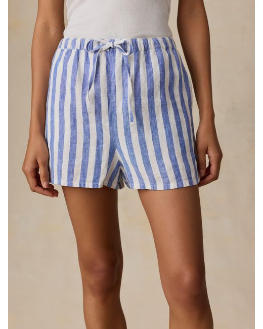 Faherty Brand Blue Laguna Linen Montecito Short