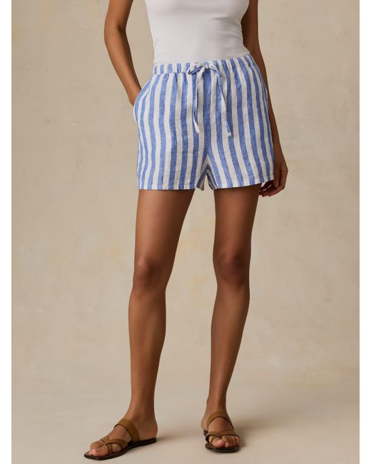 Faherty Brand Blue Laguna Linen Montecito Short